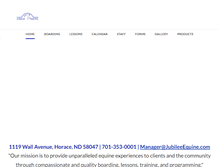Tablet Screenshot of jubileeequine.com